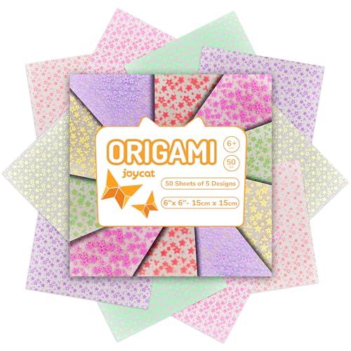 Pastel Glow in the Dark Origami Paper (50 Count)