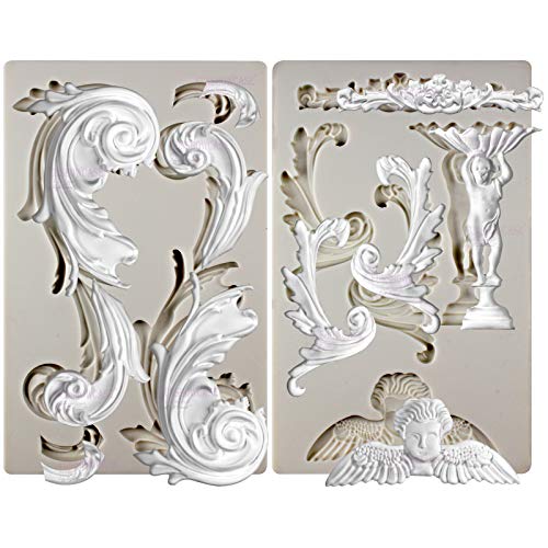 Baroque Style Ornament Curlicues Silicone Molds 3