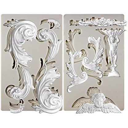 Baroque Style Ornament Curlicues Silicone Molds 3