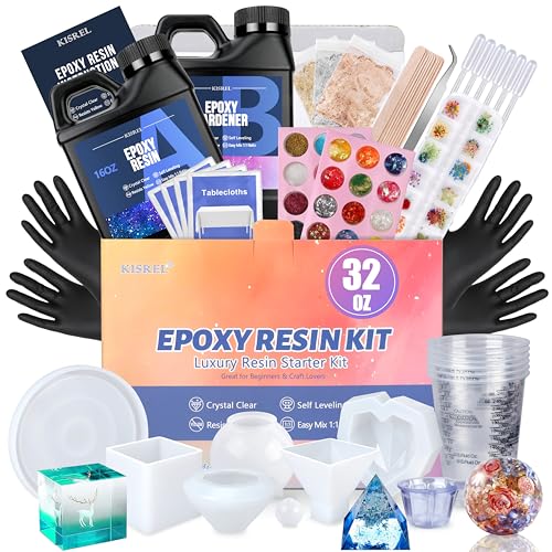 Epoxy Resin Kit 32OZ with Molds
