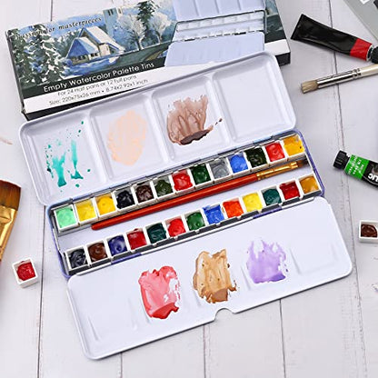 Empty Watercolor Palette