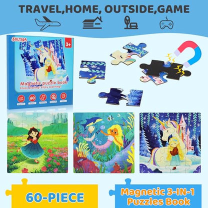 Magnetic Puzzles for Toddlers 3 (60 Count)