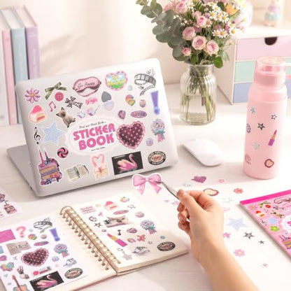 1200Pcs+ Aesthetic Sticker Book