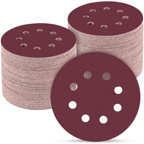 100PCS 5 Inch Sanding Discs 1500 Grit Sandpaper for Orbital Sander (100 Count)