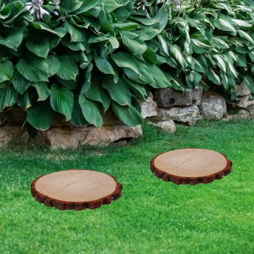 Wooden Garden Stepping Stones Outdoor for Walkway Decorative Wood Pathway Stones for DIY Garden Projects and Pathmaker