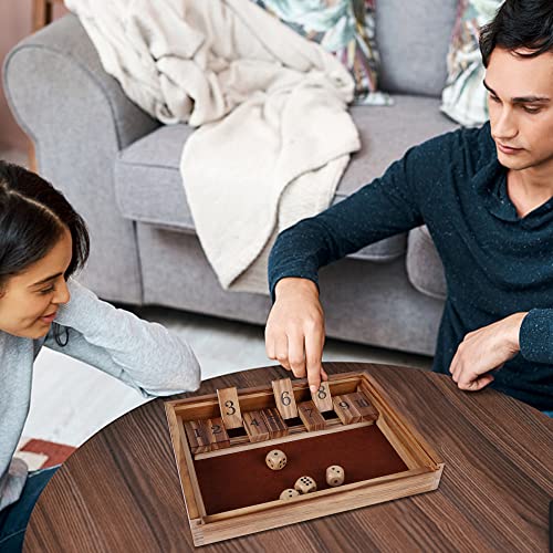 Shut The Box & 4 in a Row Tables Game Set