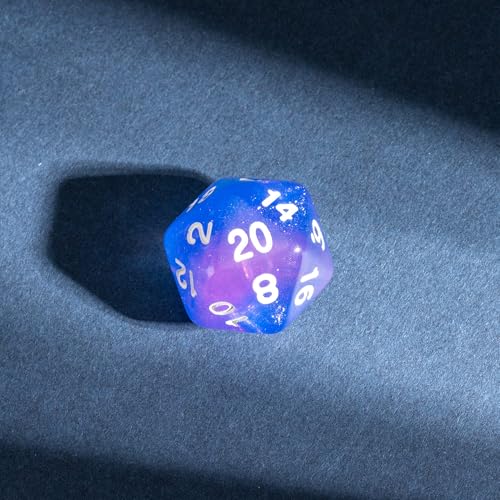 7 Die DND Dice Set Polyhedral Dice Set with a Leather Dice Bag (7 Count)