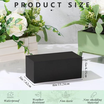 12 Pcs Reusable Floral Foam Blocks Water Weather Resistant Dry Floral Foam for Artificial Flower Arrangements Outdoor Flower Boxes Outside Hanging Planters Wedding Home Decor