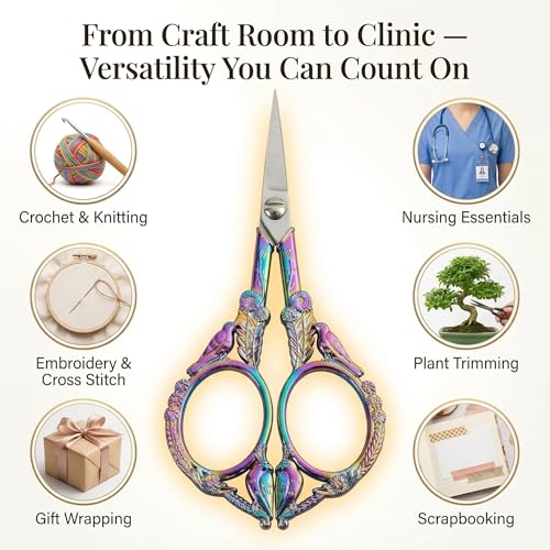 Crochet Scissors with Cover