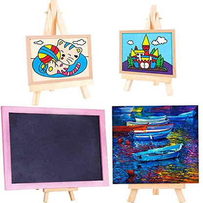 9.4 Inches Tall Wood Easels Set of Tabletop Display Easels (6 Count)
