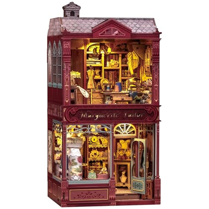 Book Nook Kit 3D Wooden Puzzle DIY Miniature House for Adults