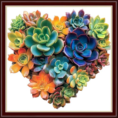 Stamped Cross Stitch Kits Full Range of Embroidery Patterns Starter Kits for Beginners Adult DIY Cross Stitches Needlepoint Kits 11CT