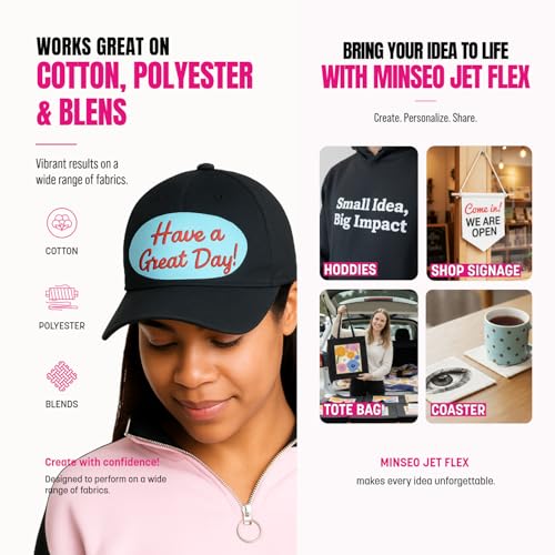 Jet Flex Premium Opaque Heat Transfer Paper for Dark Fabric