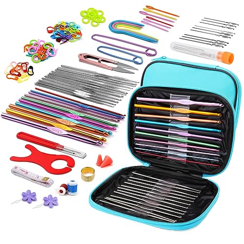 110 Pcs Crochet Hooks Set 0.6