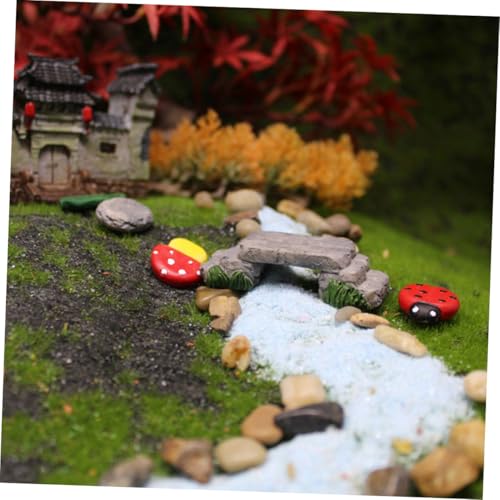 Miniature Stepping Stone Bridge for Fairy Garden Kit Realistic Craft Landscape Decor DIY Garden Ornament