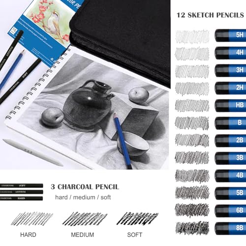 146Pcs Drawing and Sketching Colored Pencils Set (146 Count)