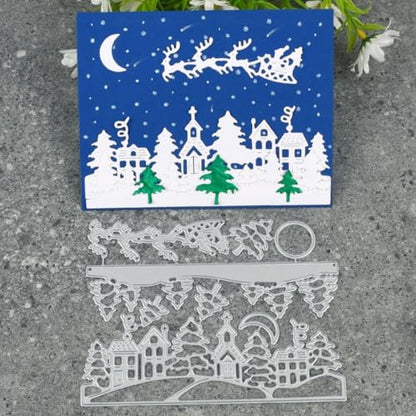 Metal Cutting Dies DIY Merry Christams Embossing Stencil Template Scrapbooking Card Making Mold Photo Album Arts Crafts Tools