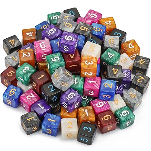 100pcs D6 Dice Set for Dungeon and Dragons (100 Count)