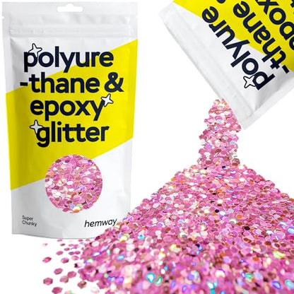 Resin Glitter Rose Pink Holographic 100g Super Chunky (3.5 Ounce)