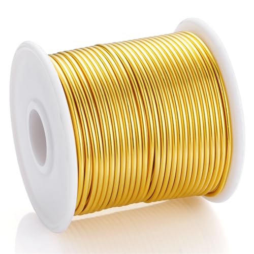 12 Gauge Gold Aluminum Craft Wire (105 Foot)