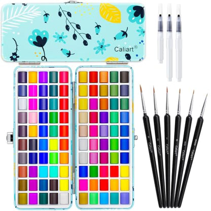 100 Colors Watercolor Paint Set (100 Count)