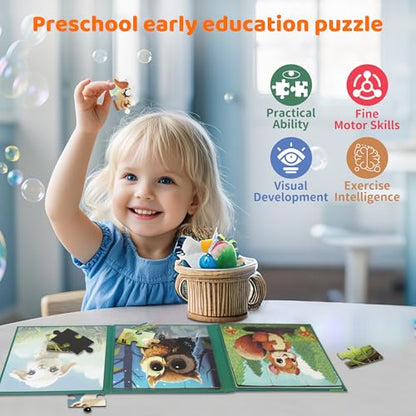 Magnetic Puzzles for Toddlers 3 (36 Count)