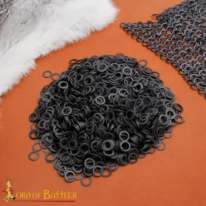 200G 1Kg Chainmail Loose Rings for Armor Crafting Perfect for DIY Chainmail Projects & Armor Repairs