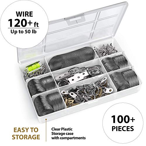 Picture Wire Hanging Kit 100+ Pieces (100 Count)