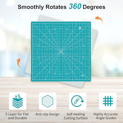 17"x17" Rotating Cutting Mat