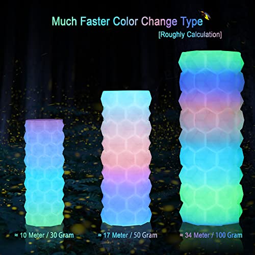 Glow in Dark Rainbow PLA 3D Filament (35.27 Ounce)