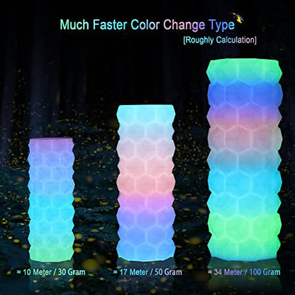 Glow in Dark Rainbow PLA 3D Filament (35.27 Ounce)