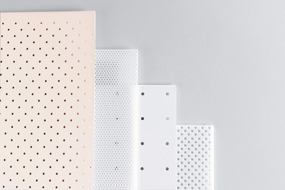 Rolyan Polyflex II, 3/32" x 18" x 24", 1% Perforated, White, 4 Sheets, Highly Conformable Splinting Thermoplastic, Fabricate Custom Orthotics for Hand, Wrist, Thumb, Fingers, Low Resistance, OT PT Use
