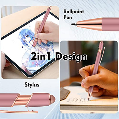 12 PCS 2 in 1 Stylus Ballpoint Pen with Stylus Tip (12 Count)