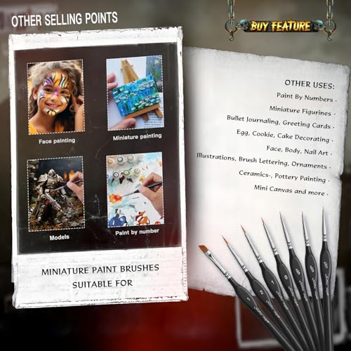 Miniature Paint Brushes Drybrush