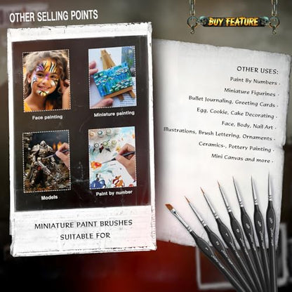 Miniature Paint Brushes Drybrush