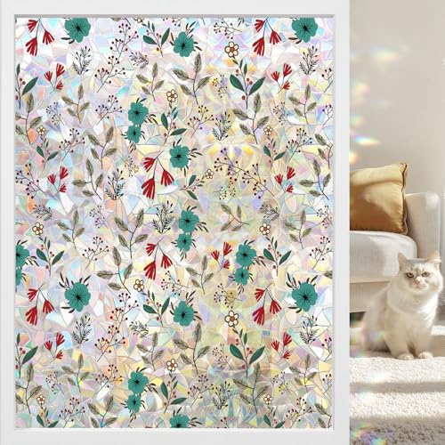 Rainbow 3D Window Stained Glass Privacy Film Decorative