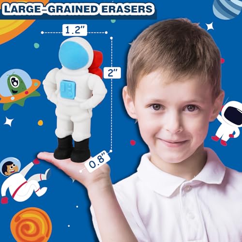 Erasers Set for Kids (16 Count)