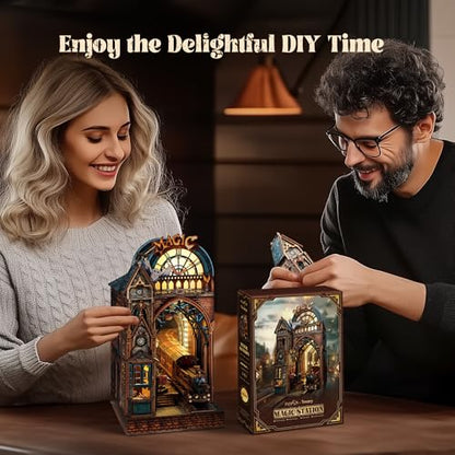 LED 3D Puzzle Magic Station Book Nook Kit