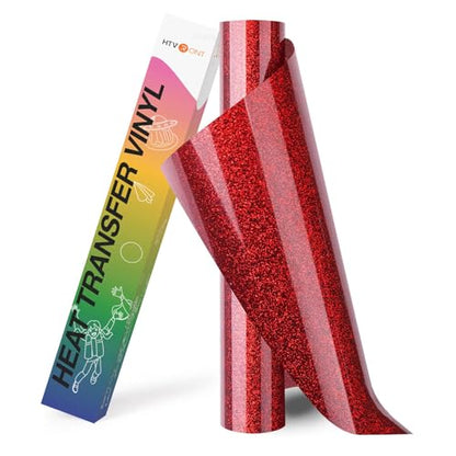 Red Glitter HTV Vinyl
