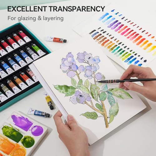 MeiLiang 36 Colors Watercolor Paint Set