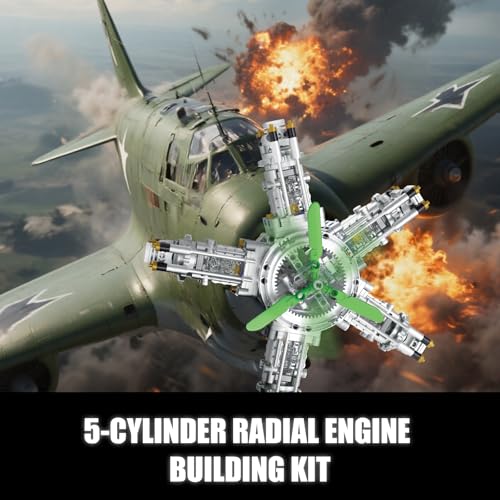 5 Cylinder Radial Engine Building Set