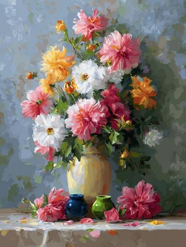 14 ct Counted Cross Stitch Kits for Adults Flowers Cross Stitch Patterns Stamped Printed Cross Stitch Kits