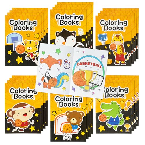 Basketball Coloring Books for Kids (24 Count)