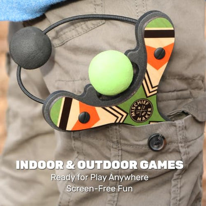 Mischief Maker® Wooden Slingshot for Kids with Soft Foam Balls (4 Count)