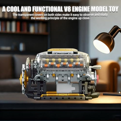 V8 Engine Model Kit that Runs