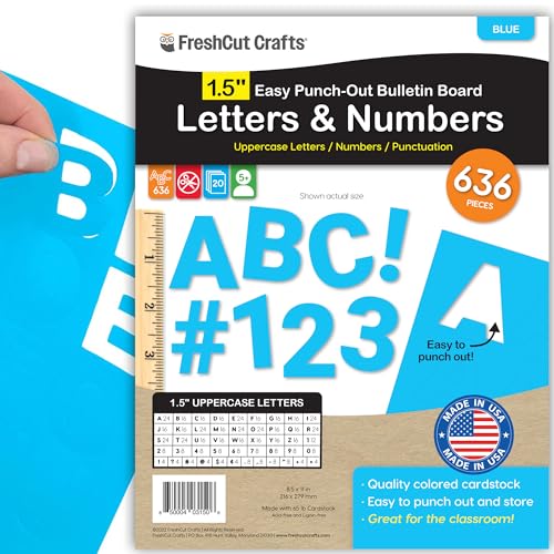1.5 Inch Bulletin Board Letters & Numbers