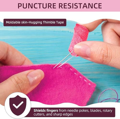 3Rolls Thimble Tape for Hand Sewing Multi