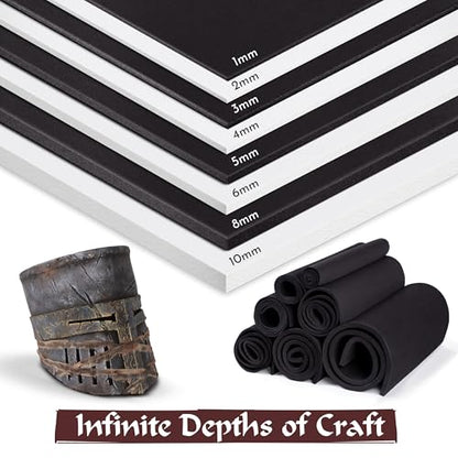 2 Pack Black EVA Foam Sheet (2 Count)