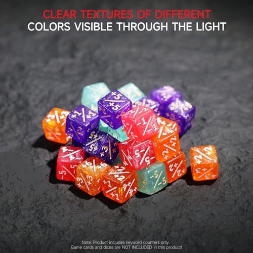 108PCS 12mm MTG Counter Dice +1
