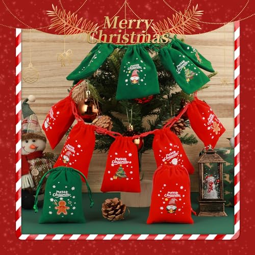 Christmas Bags with Drawstring (7.0548 Ounce)